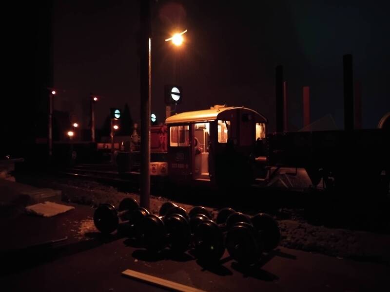 ....Abendstimmung im Bhf. Kunzstetten