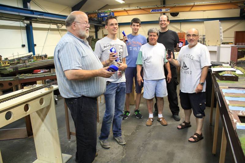 Gruppenfoto der Erstbefahrer
