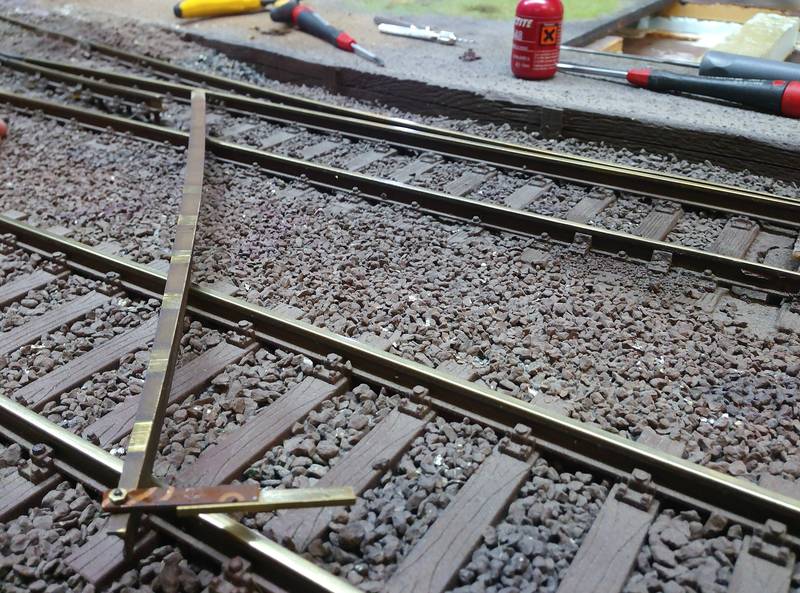 Reparaturen an Weiche Bhf. Norderheide 2