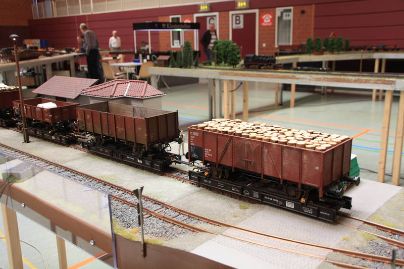 Rollwagenzug im Bf Silberhütte