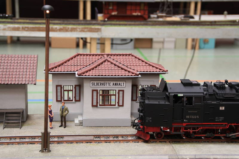 Rollwagenzug im Bf Silberhütte