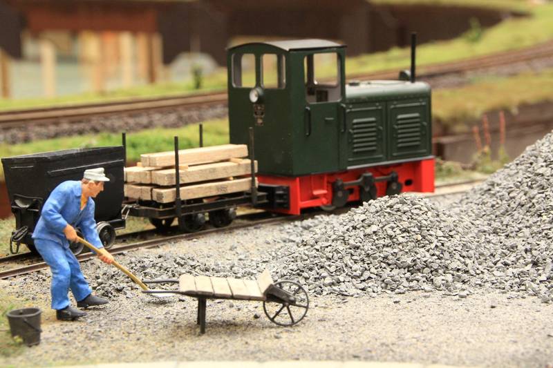 Feldbahnmodul Schotterwerk