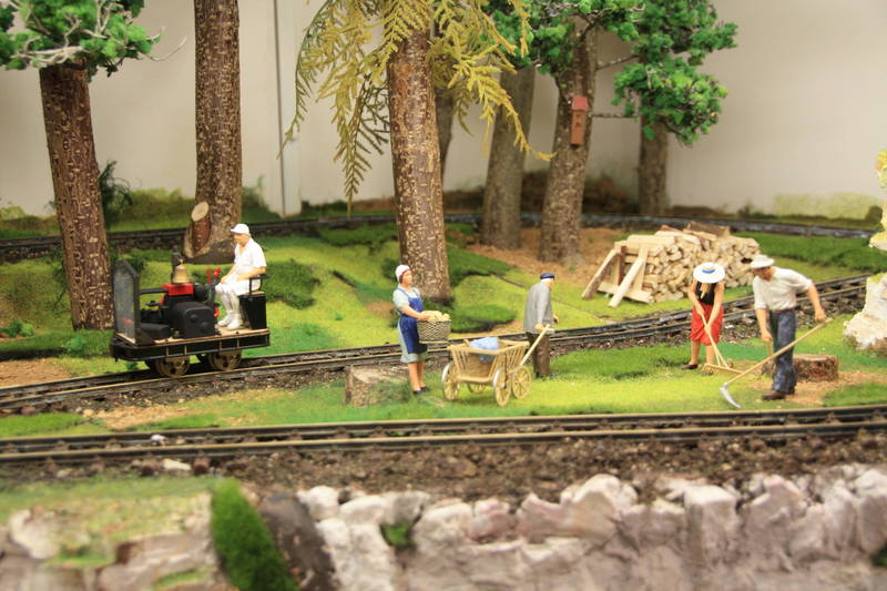Szene an der Waldbahn