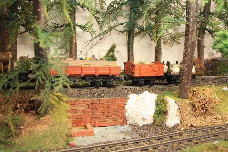 Szene an der Waldbahn