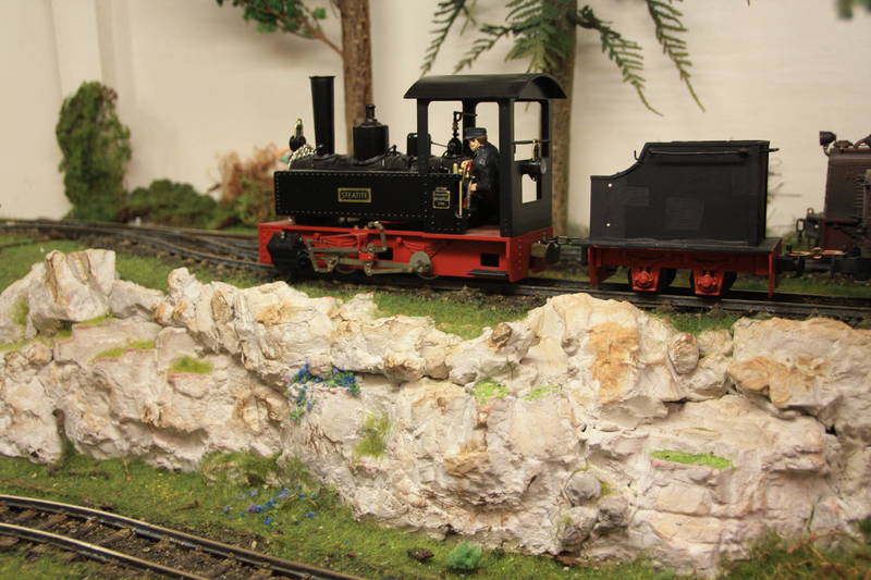 Szene an der Waldbahn