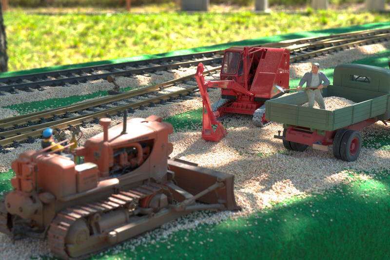 Güterbahnhof mit Regelspur