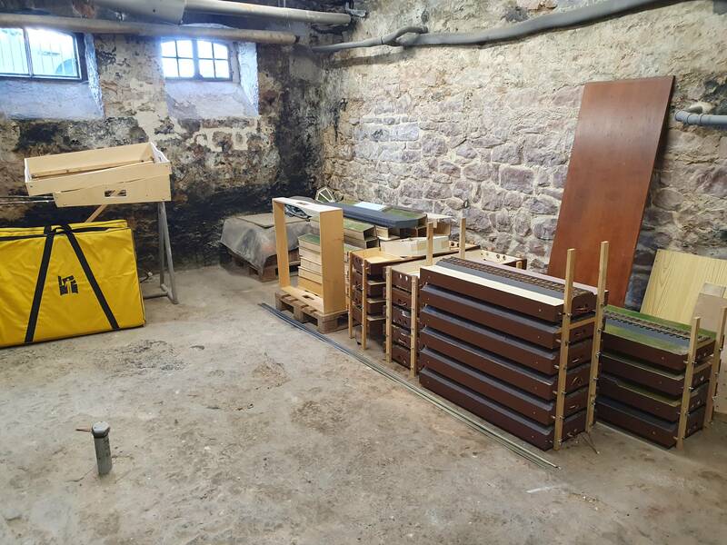 Zwischenlagerung im Keller